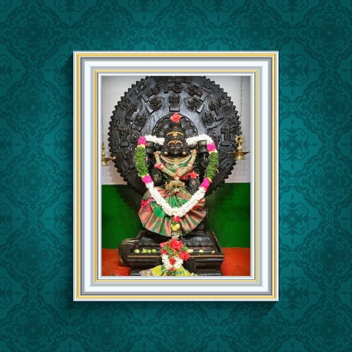 மகாலட்சுமி படம் கருவறை காட்சி (பெரியது A4)